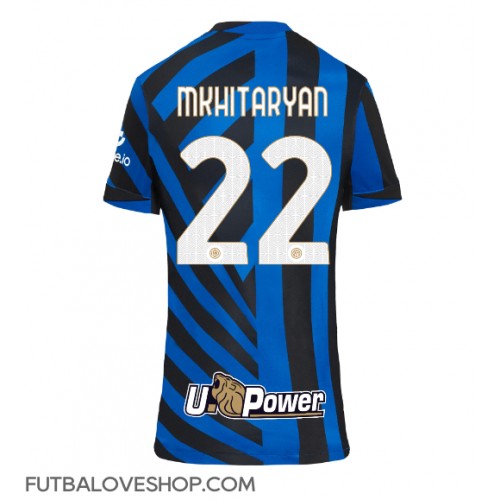 Dres Inter Milan Henrikh Mkhitaryan #22 Domáci pre Ženy 2024-25 Krátky Rukáv